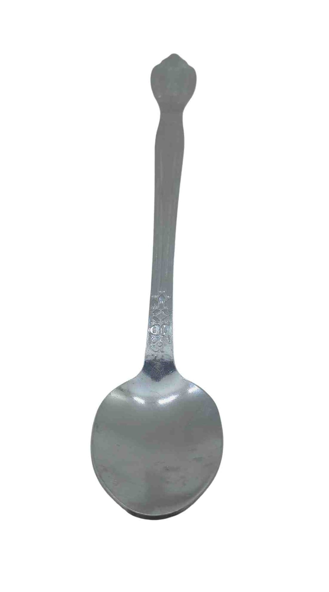 High quality premium level flower design durable juice, drinks, faluda serving spoon silver color Cutlery NowBuy.lk 5