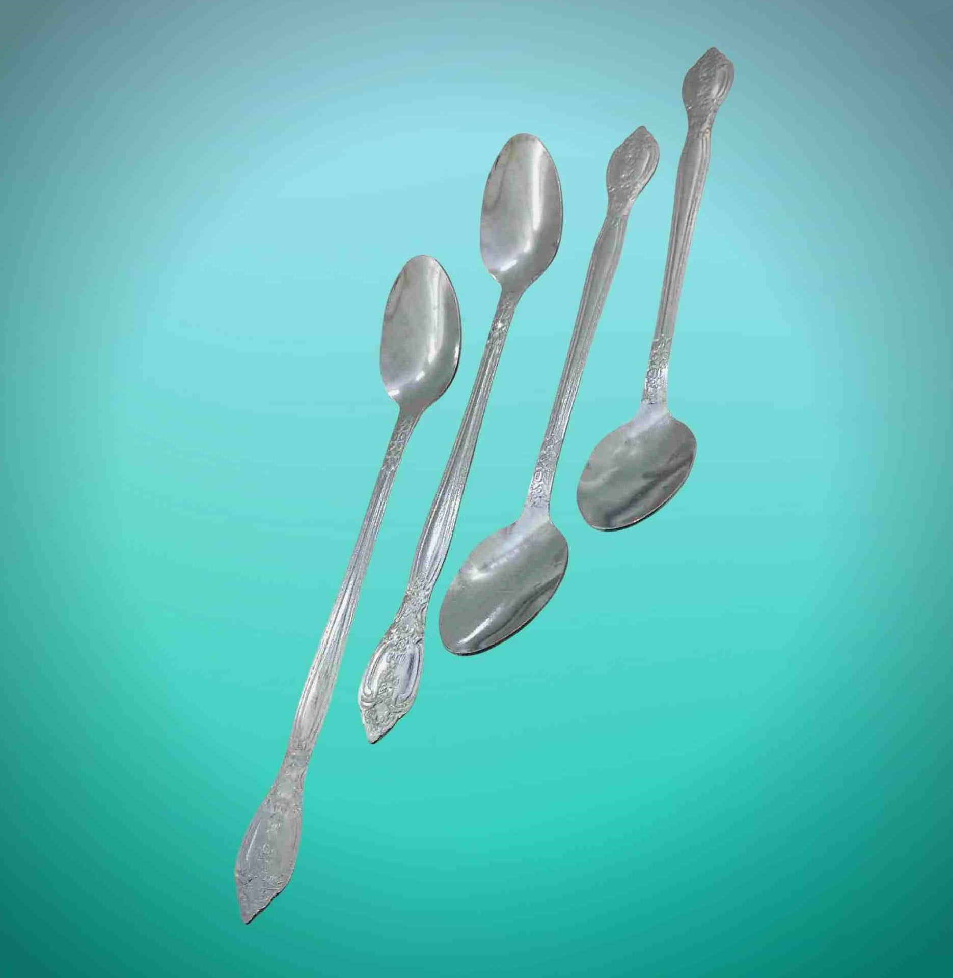 juice, drinks, faluda serving spoon Stainless steel silver color shiny long spoon