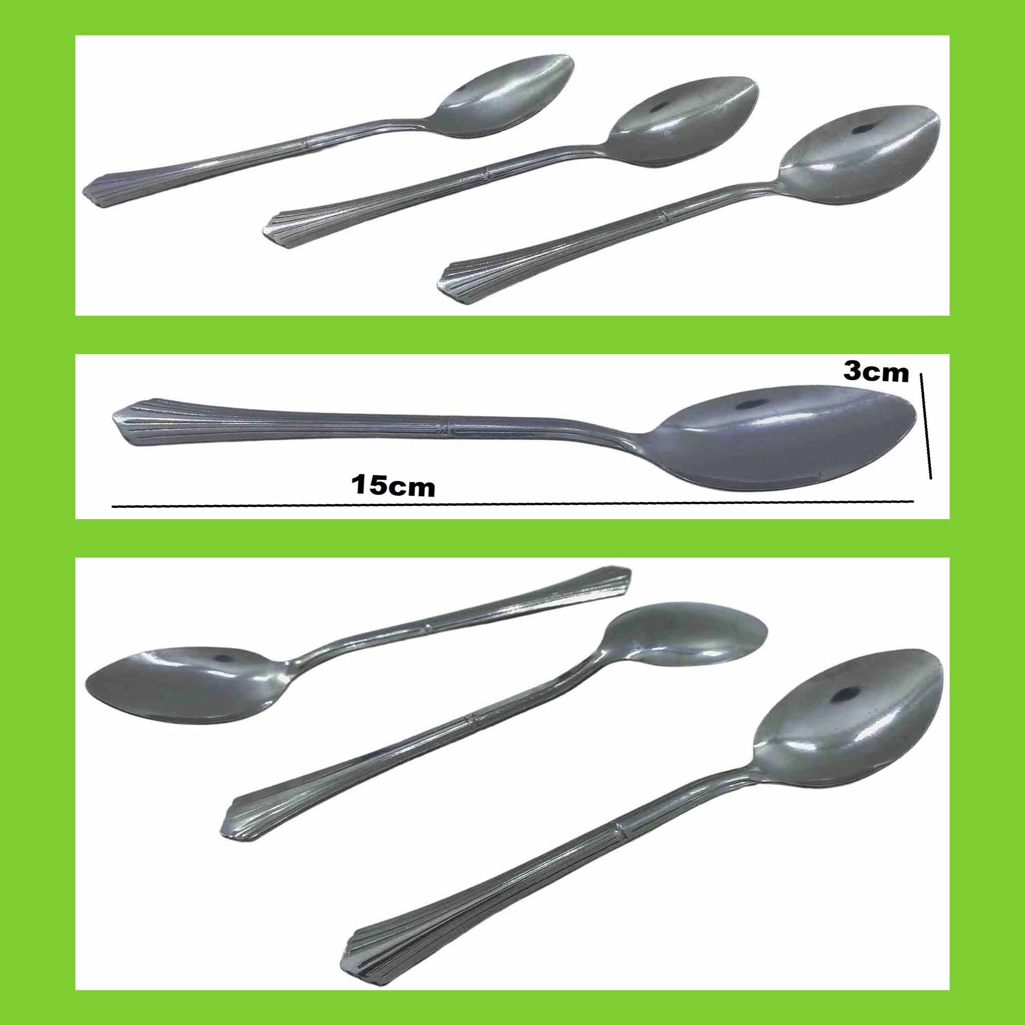 Tea Spoons Made of Stainless Steel - Stylish Cutlery (Line)