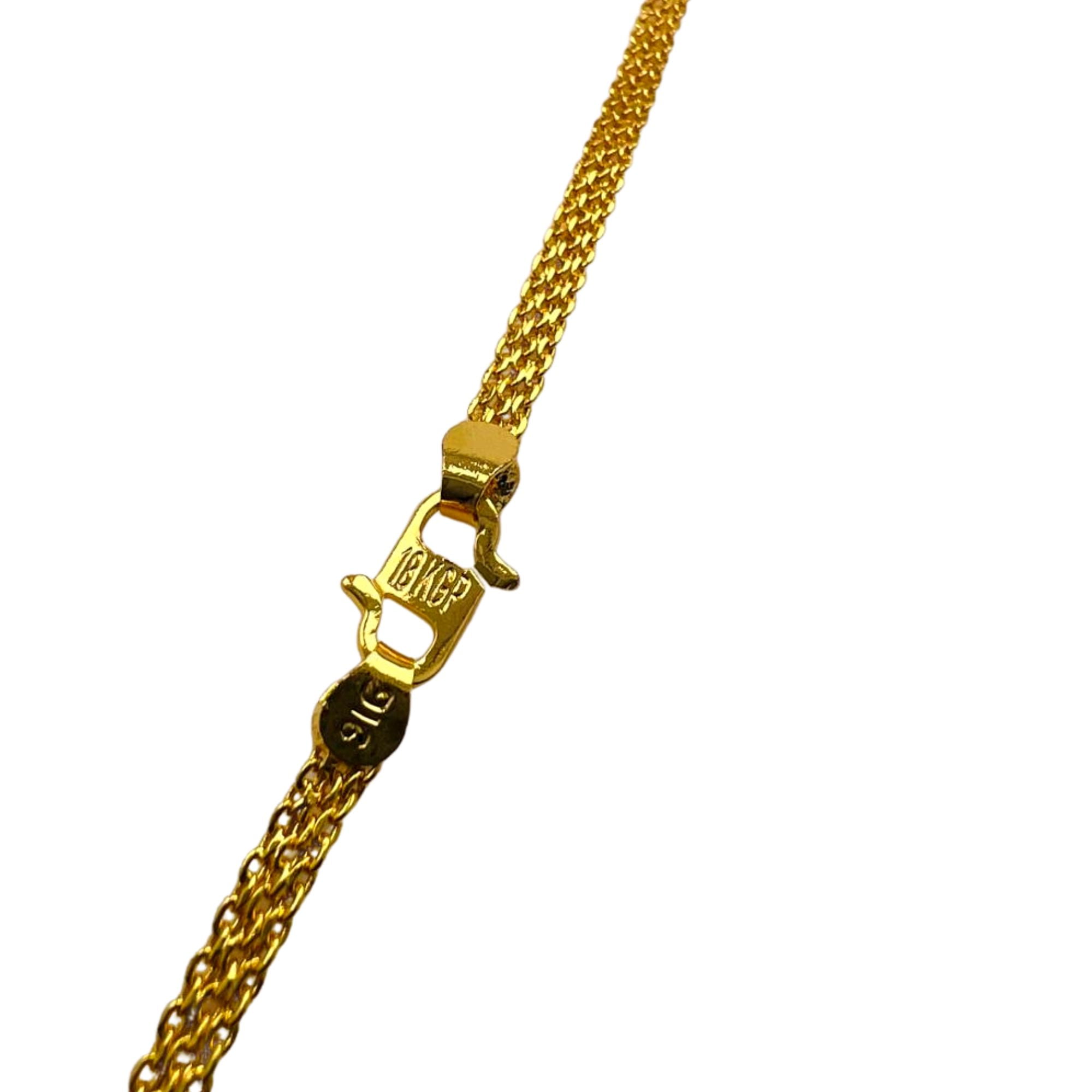 Gold Plated 18/24 Inch Stylish Thin Bismark Chain (NBLK) Necklaces NowBuy.lk 4