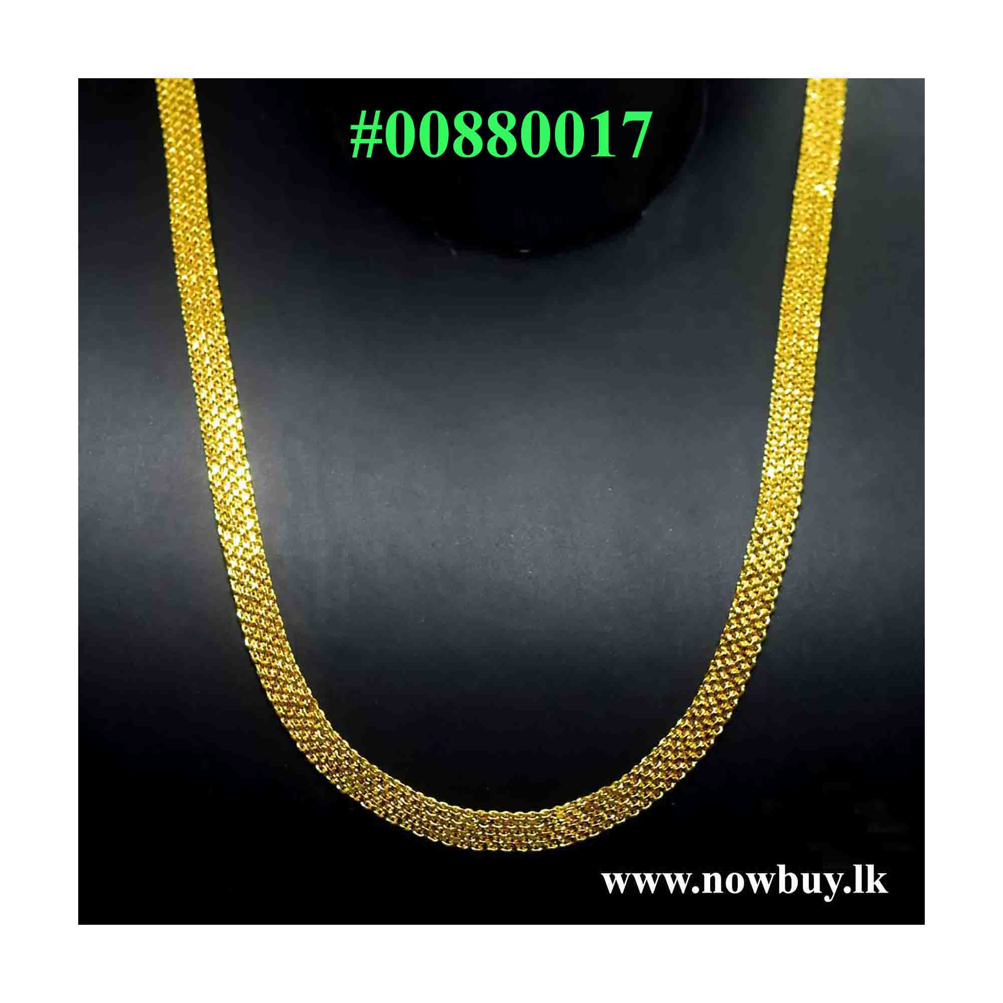 Gold plated 18/24 Inch 5.5MM Bismark Chain For Ladies & Gents (NBLK) Necklaces NowBuy.lk 2