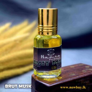 Brut Musk flavor Attar For Men And Women Alcohol Free & Natural Vegan Cologne 6ml up to 13-14 hours on your clothes (NBLK) Unisex NowBuy.lk