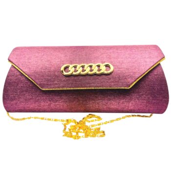 Bridal Wedding Lady Satin wine red color Bags Lace chain Shoulder Bag Purse Party Girl Handbags (NBLK) Clutches NowBuy.lk
