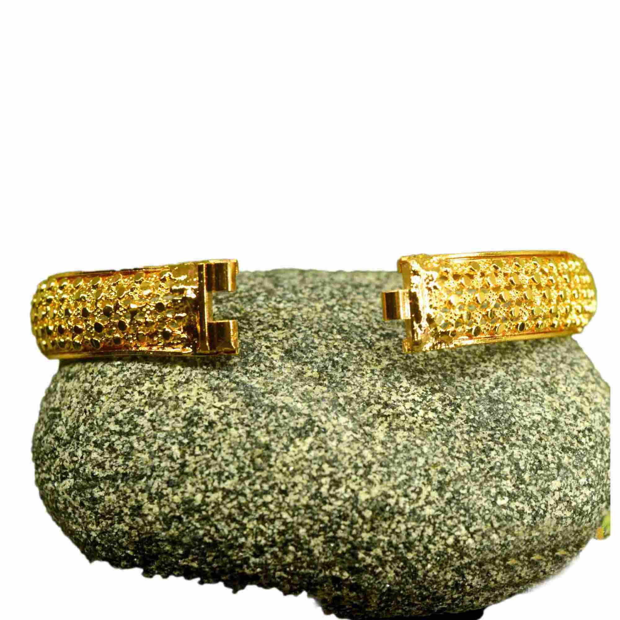 Gold Plated Plain Screw Lock Bangle Jewelry Bracelets & Bangles NowBuy.lk 4