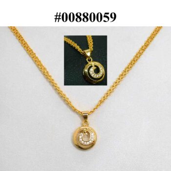 Gold plated 2mm Bismark Chain 18/24 with Pendant Necklaces NowBuy.lk