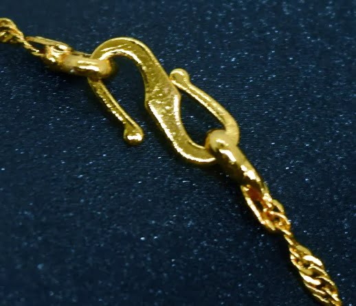 Gold plated 1.5mm Thin Karali Chain Stone Pendant Necklaces NowBuy.lk 5