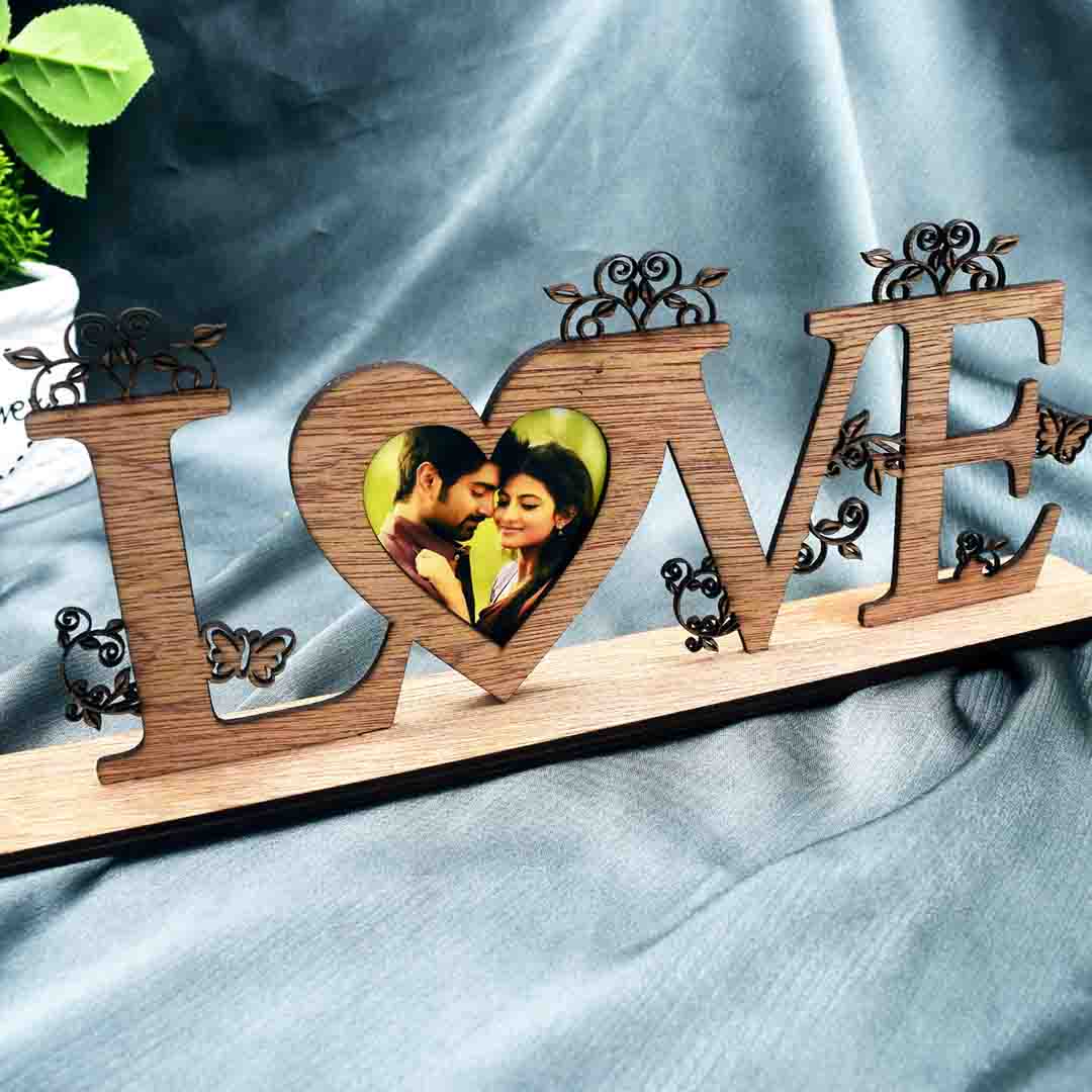 Wooden Love Heart Gift With Your Photo as Gift Gift Cards & Tags NowBuy.lk 4