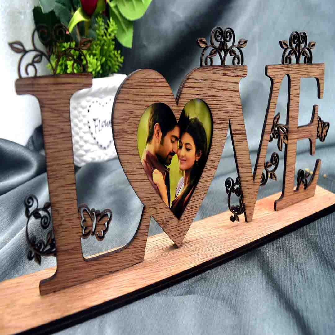 Wooden Love Heart Gift With Your Photo as Gift Gift Cards & Tags NowBuy.lk 5