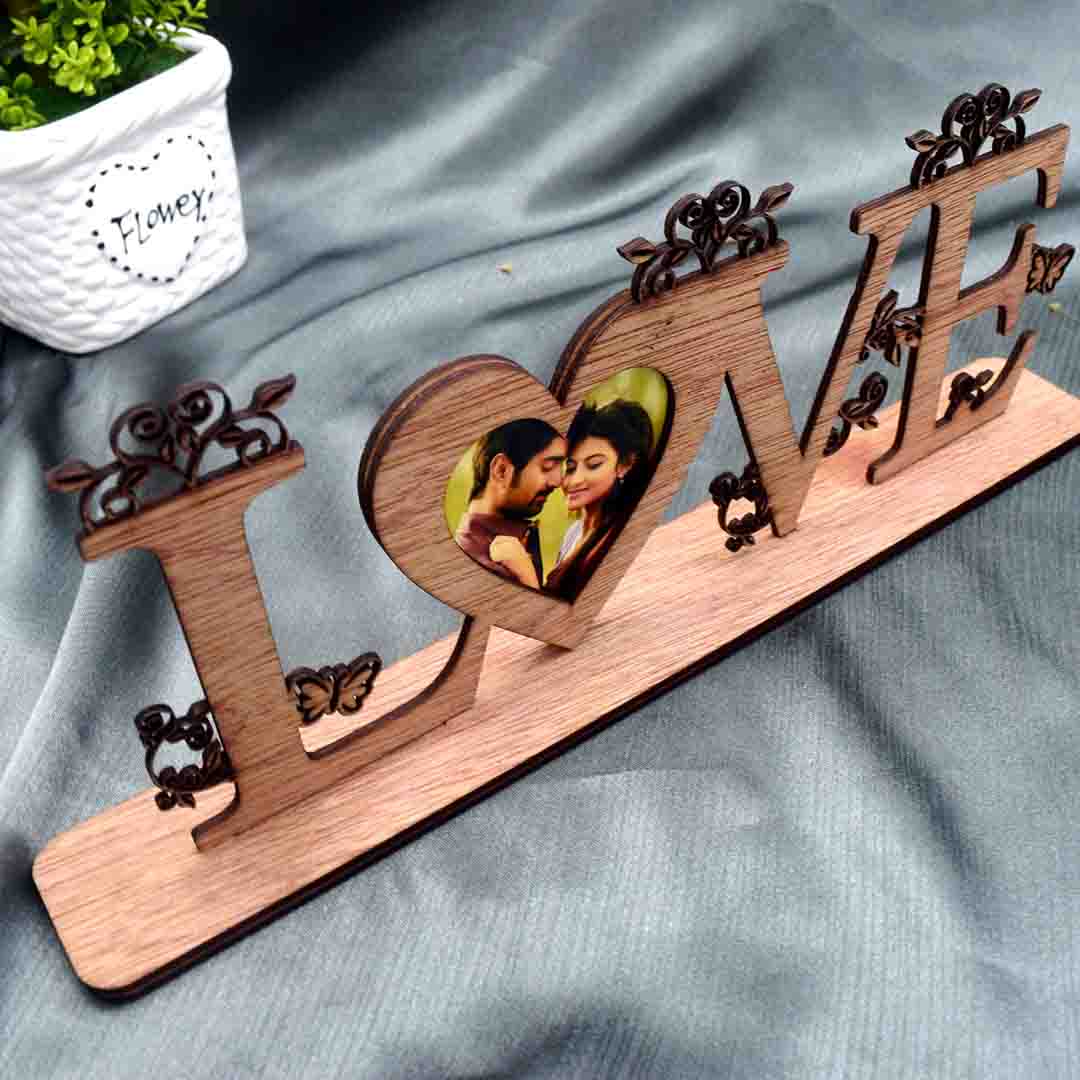 Wooden Love Heart Gift With Your Photo as Gift Gift Cards & Tags NowBuy.lk 7