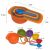 6 pcs Measuring Cup And Measuring Spoon Set Cake baking accessorics Suitablr for All purposes 7.5ml to 250ml Kitchen Essential